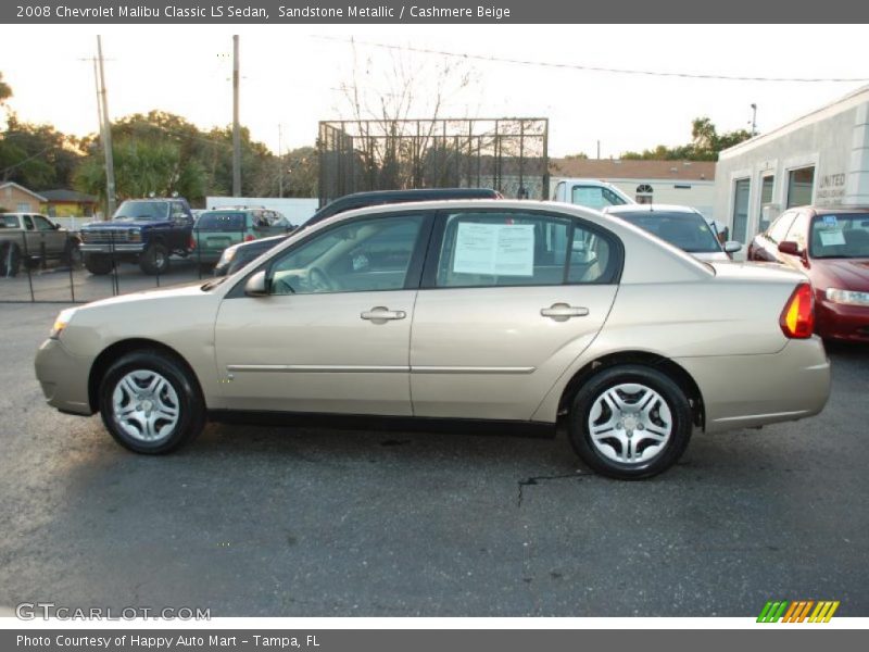 Sandstone Metallic / Cashmere Beige 2008 Chevrolet Malibu Classic LS Sedan