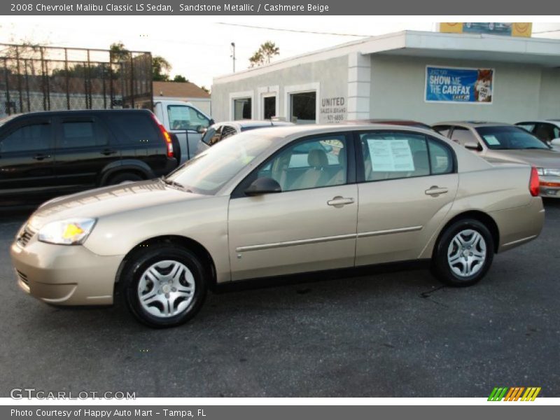 Sandstone Metallic / Cashmere Beige 2008 Chevrolet Malibu Classic LS Sedan