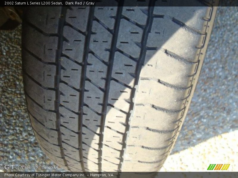 Dark Red / Gray 2002 Saturn L Series L200 Sedan