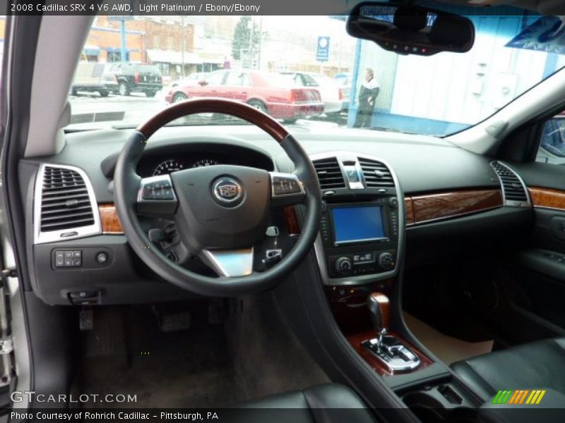 Light Platinum / Ebony/Ebony 2008 Cadillac SRX 4 V6 AWD
