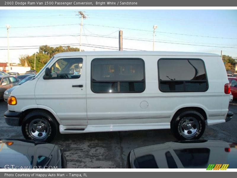 Bright White / Sandstone 2003 Dodge Ram Van 1500 Passenger Conversion