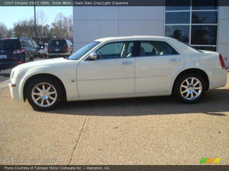 Stone White / Dark Slate Gray/Light Graystone 2007 Chrysler 300 C HEMI