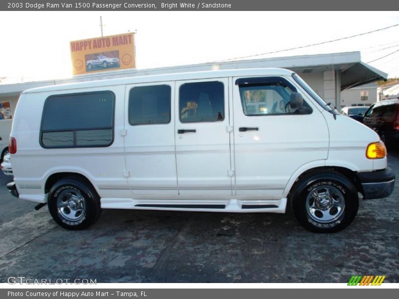 Bright White / Sandstone 2003 Dodge Ram Van 1500 Passenger Conversion