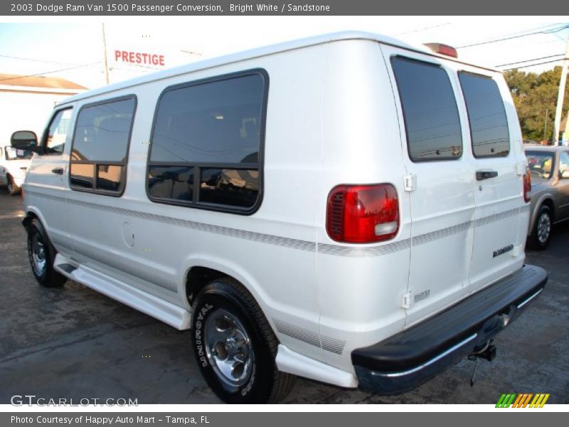 Bright White / Sandstone 2003 Dodge Ram Van 1500 Passenger Conversion