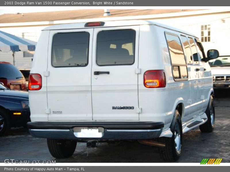 Bright White / Sandstone 2003 Dodge Ram Van 1500 Passenger Conversion