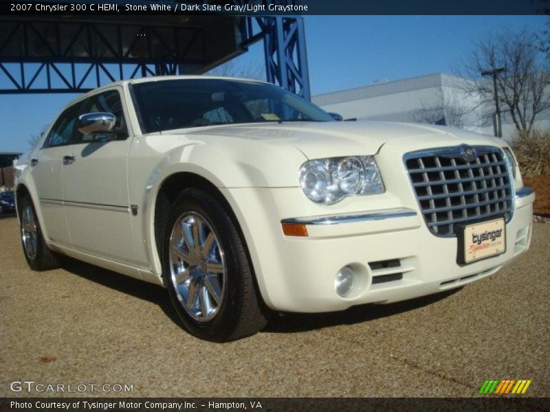 Stone White / Dark Slate Gray/Light Graystone 2007 Chrysler 300 C HEMI