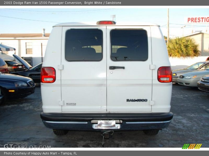 Bright White / Sandstone 2003 Dodge Ram Van 1500 Passenger Conversion