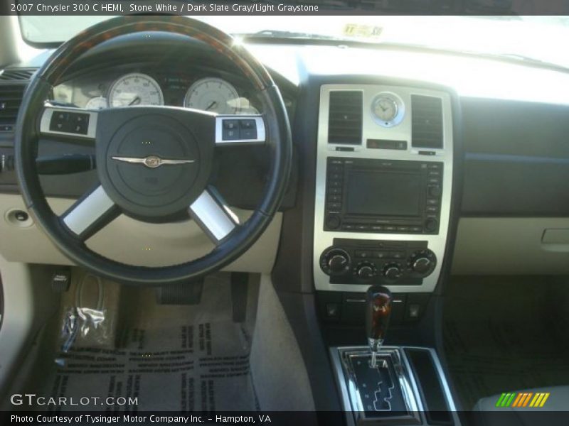 Stone White / Dark Slate Gray/Light Graystone 2007 Chrysler 300 C HEMI