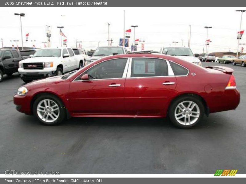 Red Jewel Tintcoat / Neutral 2009 Chevrolet Impala LTZ
