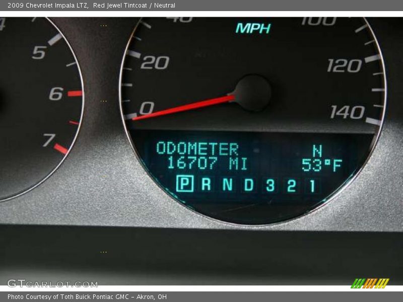 Red Jewel Tintcoat / Neutral 2009 Chevrolet Impala LTZ