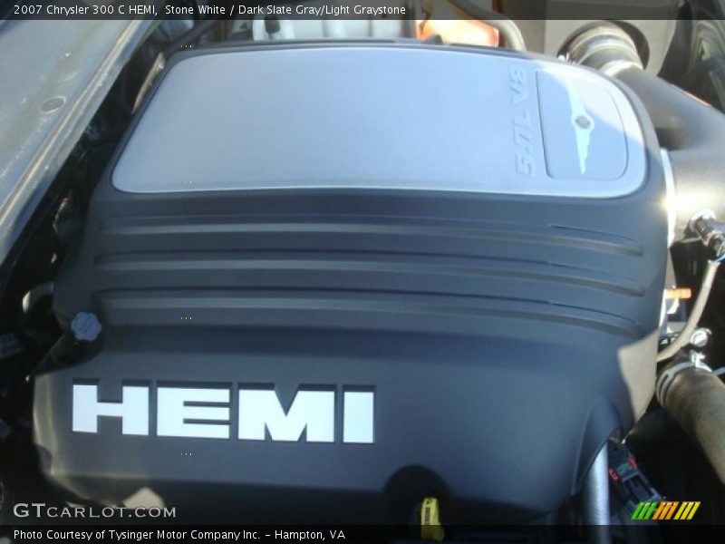 Stone White / Dark Slate Gray/Light Graystone 2007 Chrysler 300 C HEMI