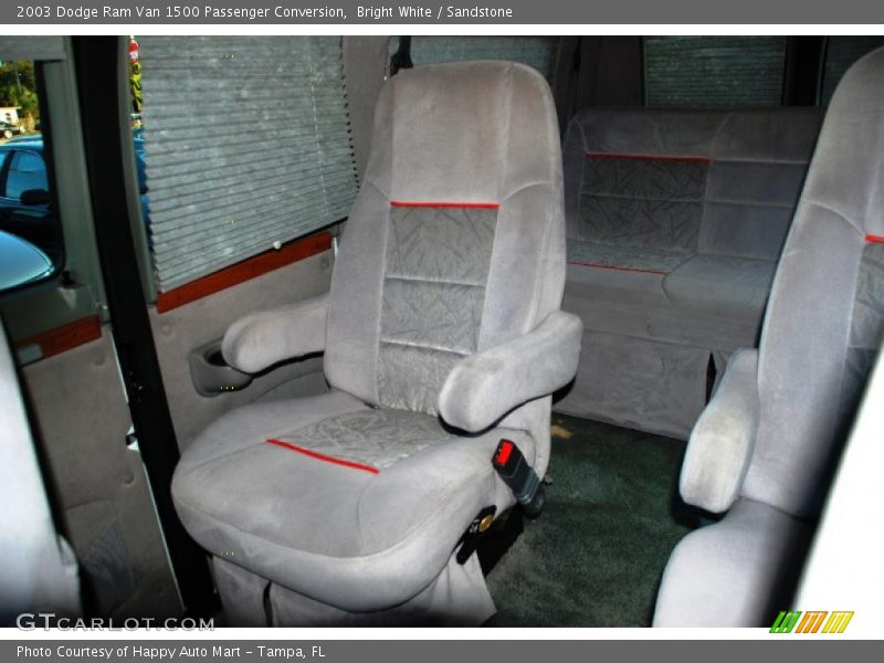 Bright White / Sandstone 2003 Dodge Ram Van 1500 Passenger Conversion
