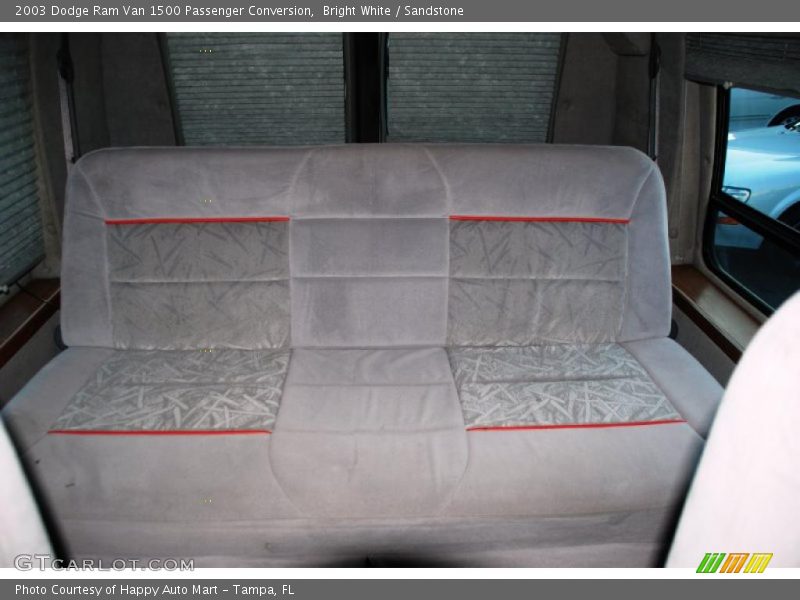 Bright White / Sandstone 2003 Dodge Ram Van 1500 Passenger Conversion