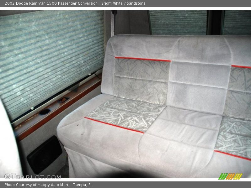 Bright White / Sandstone 2003 Dodge Ram Van 1500 Passenger Conversion