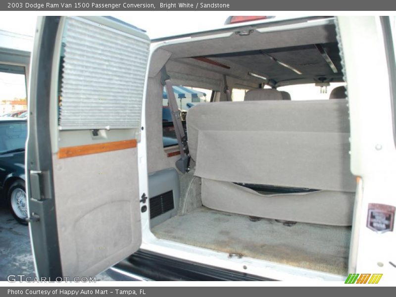 Bright White / Sandstone 2003 Dodge Ram Van 1500 Passenger Conversion