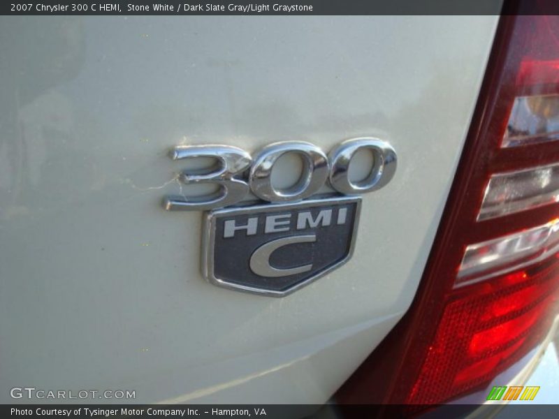Stone White / Dark Slate Gray/Light Graystone 2007 Chrysler 300 C HEMI