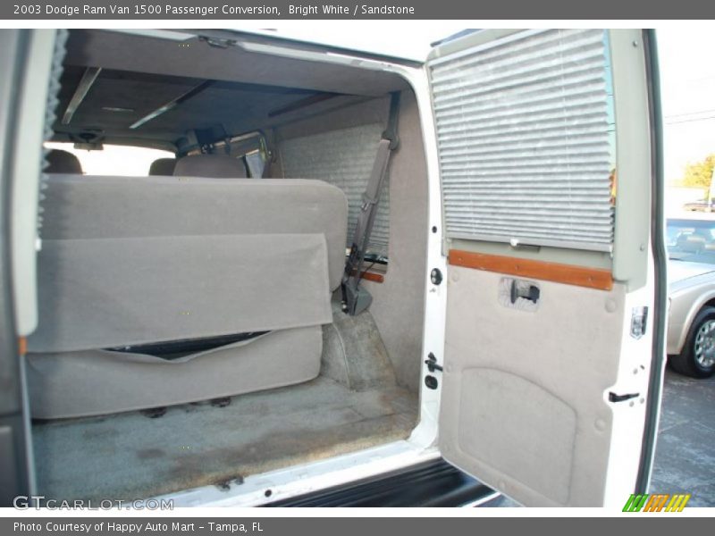 Bright White / Sandstone 2003 Dodge Ram Van 1500 Passenger Conversion