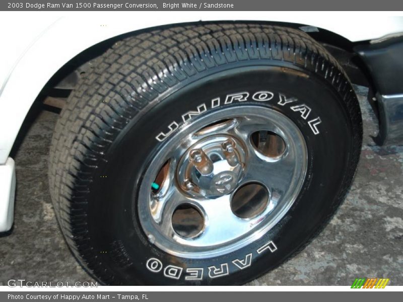 Bright White / Sandstone 2003 Dodge Ram Van 1500 Passenger Conversion