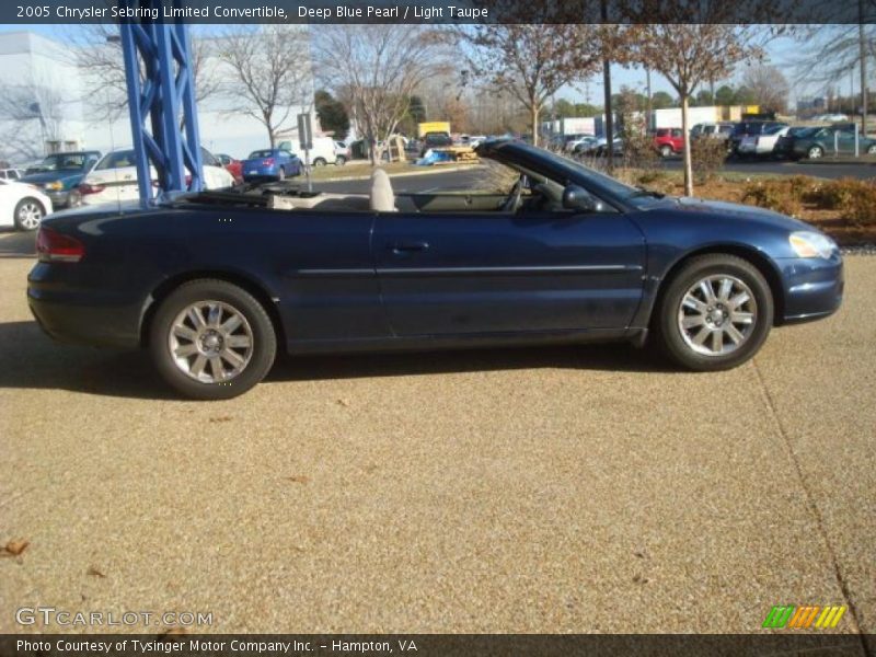 Deep Blue Pearl / Light Taupe 2005 Chrysler Sebring Limited Convertible