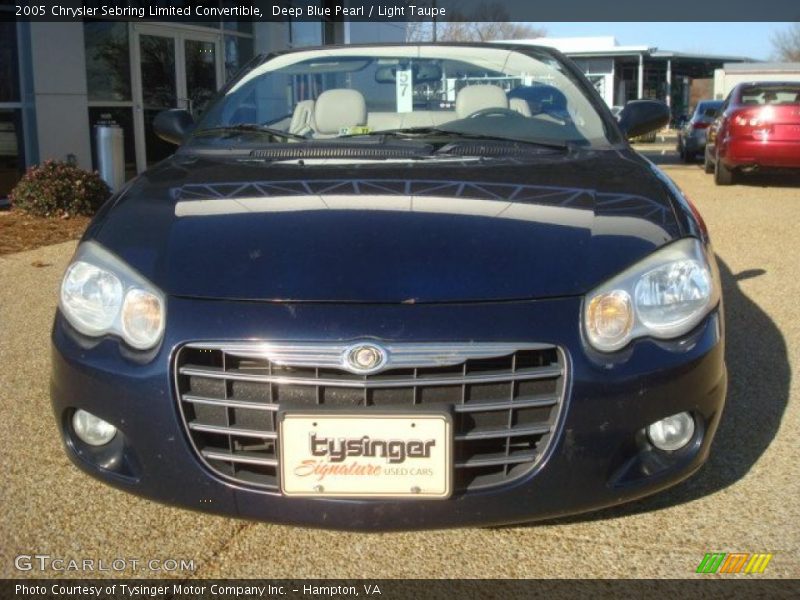 Deep Blue Pearl / Light Taupe 2005 Chrysler Sebring Limited Convertible