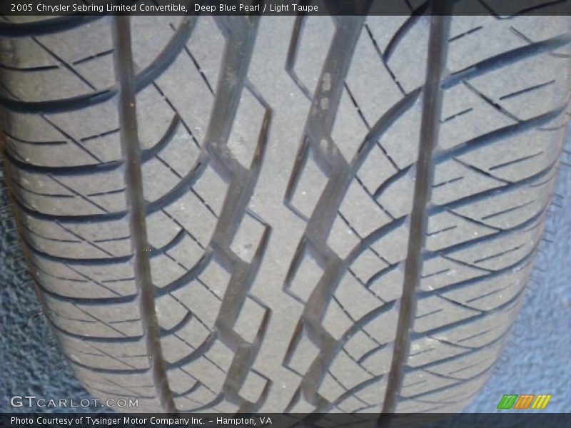 Deep Blue Pearl / Light Taupe 2005 Chrysler Sebring Limited Convertible