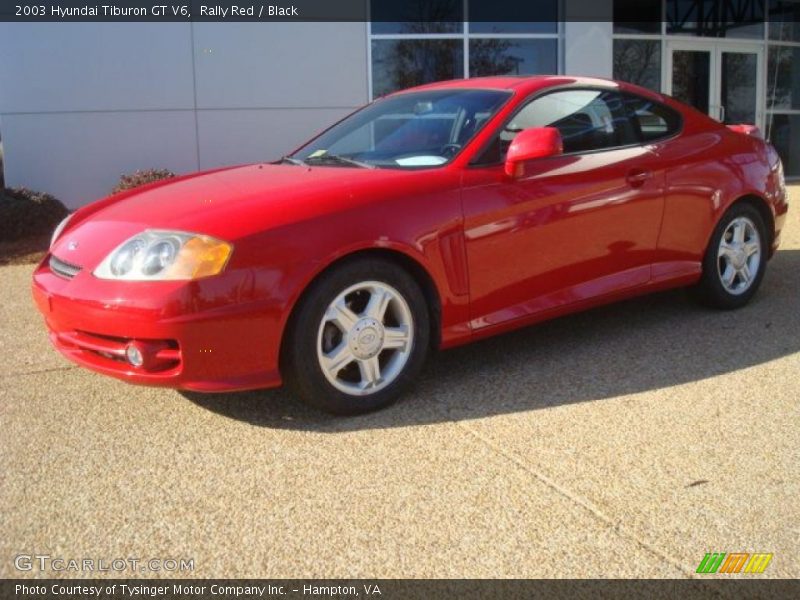 Rally Red / Black 2003 Hyundai Tiburon GT V6