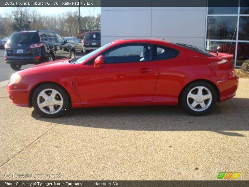 Rally Red / Black 2003 Hyundai Tiburon GT V6