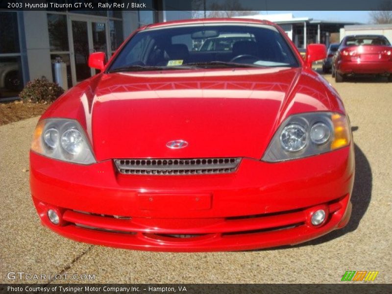 Rally Red / Black 2003 Hyundai Tiburon GT V6