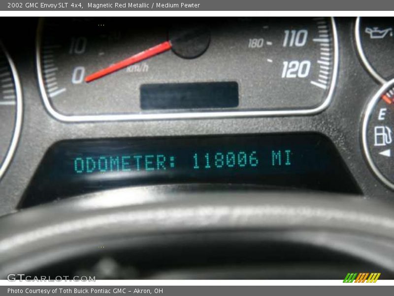 Magnetic Red Metallic / Medium Pewter 2002 GMC Envoy SLT 4x4