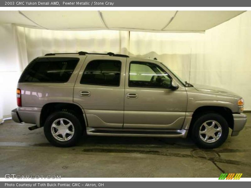 Pewter Metallic / Stone Gray 2003 GMC Yukon Denali AWD