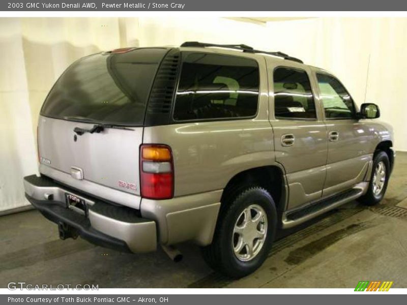 Pewter Metallic / Stone Gray 2003 GMC Yukon Denali AWD