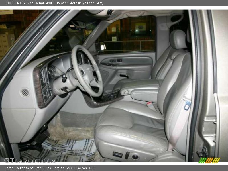 Pewter Metallic / Stone Gray 2003 GMC Yukon Denali AWD