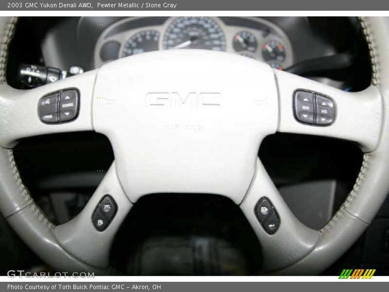 Pewter Metallic / Stone Gray 2003 GMC Yukon Denali AWD