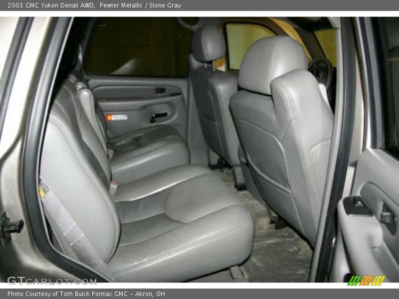 Pewter Metallic / Stone Gray 2003 GMC Yukon Denali AWD