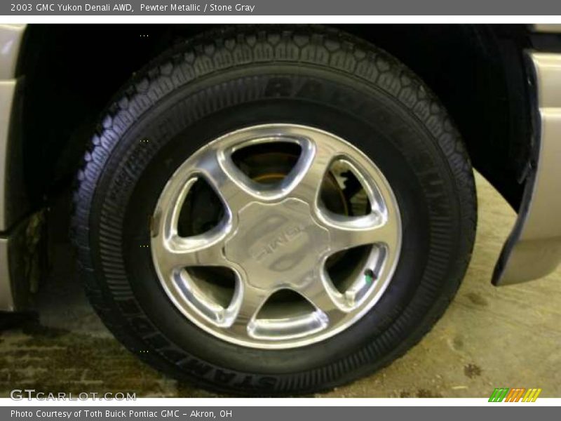 Pewter Metallic / Stone Gray 2003 GMC Yukon Denali AWD