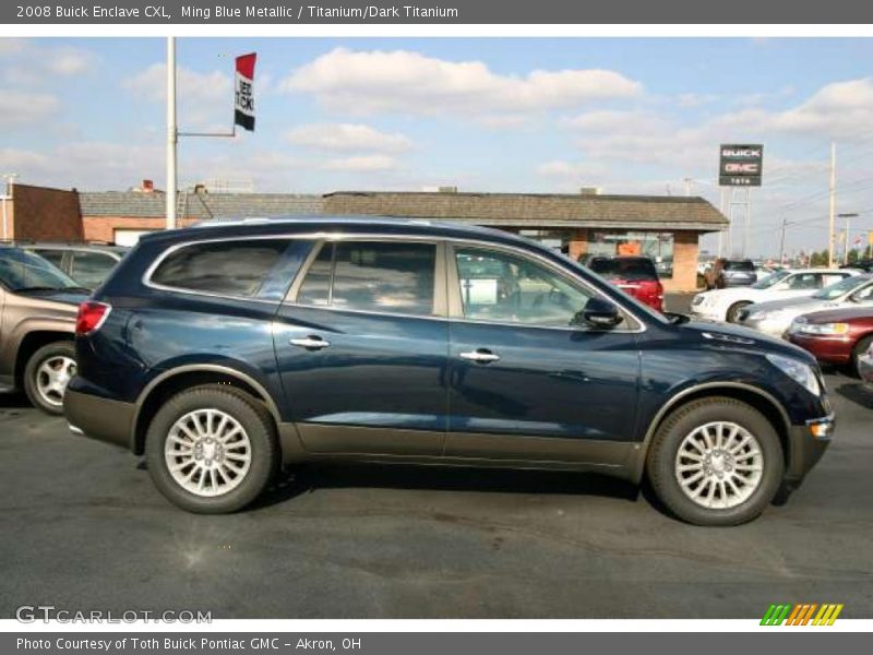 Ming Blue Metallic / Titanium/Dark Titanium 2008 Buick Enclave CXL