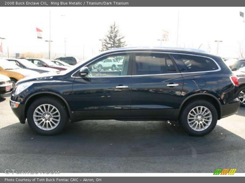 Ming Blue Metallic / Titanium/Dark Titanium 2008 Buick Enclave CXL