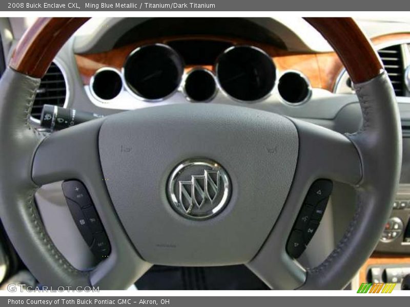 Ming Blue Metallic / Titanium/Dark Titanium 2008 Buick Enclave CXL