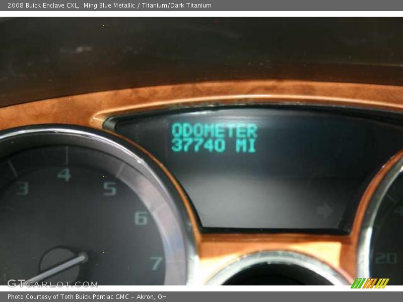 Ming Blue Metallic / Titanium/Dark Titanium 2008 Buick Enclave CXL