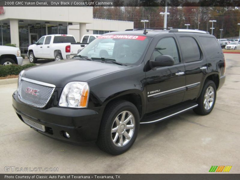 Onyx Black / Cocoa/Light Cashmere 2008 GMC Yukon Denali