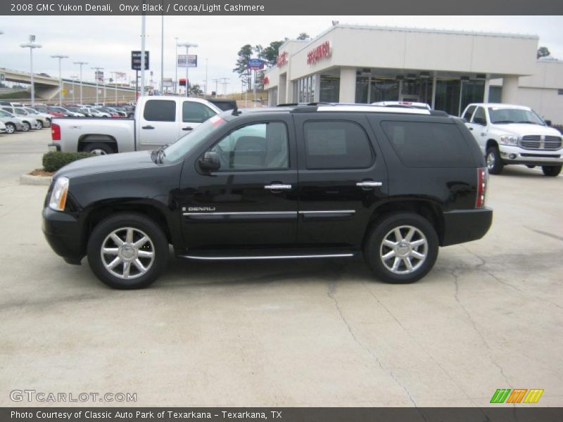 Onyx Black / Cocoa/Light Cashmere 2008 GMC Yukon Denali