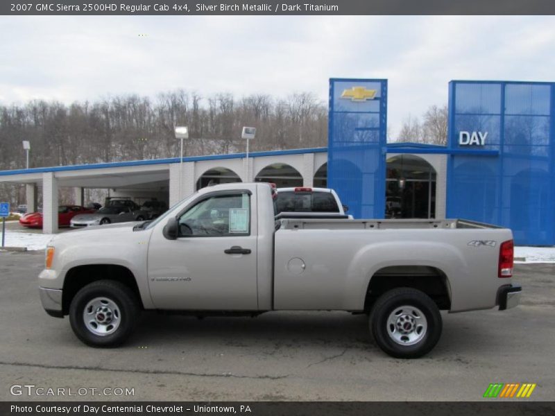 Silver Birch Metallic / Dark Titanium 2007 GMC Sierra 2500HD Regular Cab 4x4
