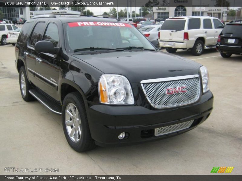 Onyx Black / Cocoa/Light Cashmere 2008 GMC Yukon Denali