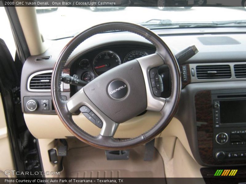 Onyx Black / Cocoa/Light Cashmere 2008 GMC Yukon Denali