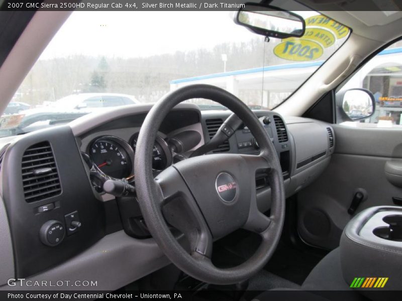 Silver Birch Metallic / Dark Titanium 2007 GMC Sierra 2500HD Regular Cab 4x4
