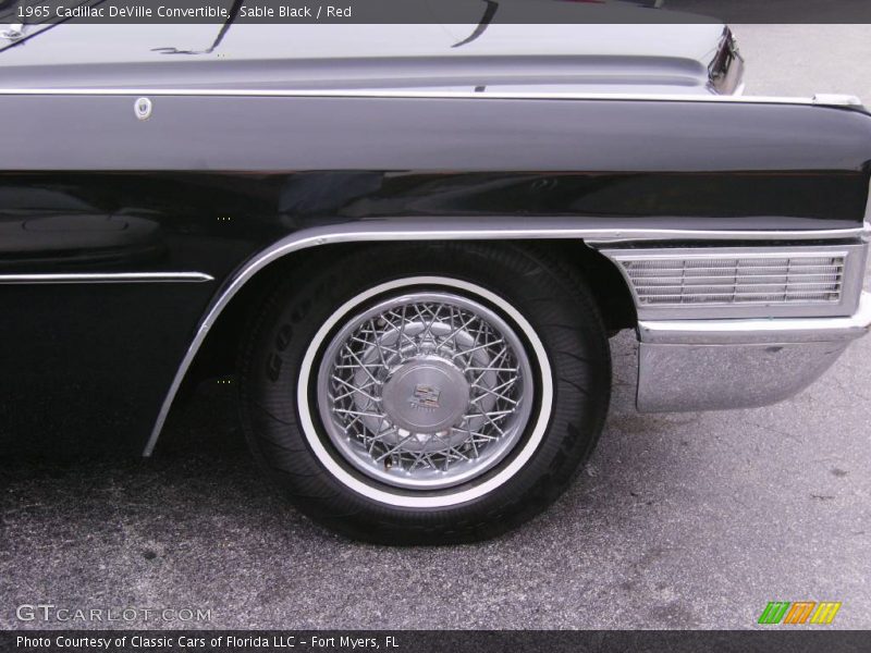 Sable Black / Red 1965 Cadillac DeVille Convertible