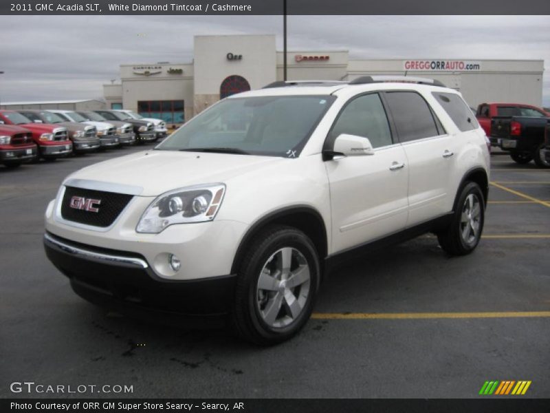 White Diamond Tintcoat / Cashmere 2011 GMC Acadia SLT