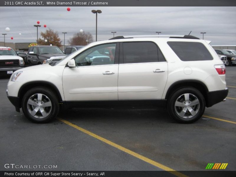 White Diamond Tintcoat / Cashmere 2011 GMC Acadia SLT