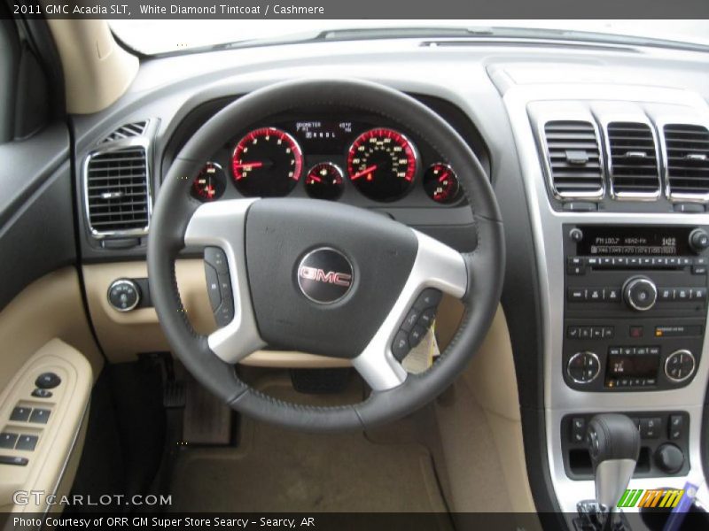 White Diamond Tintcoat / Cashmere 2011 GMC Acadia SLT