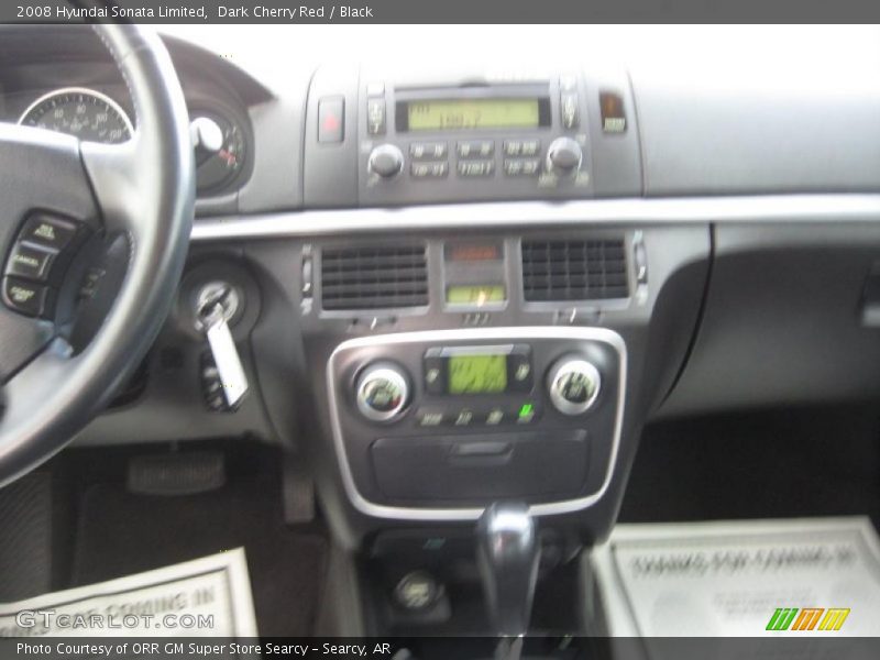 Dark Cherry Red / Black 2008 Hyundai Sonata Limited